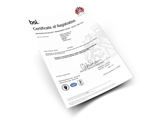 ISO/IEC 27701:2019 Certificate