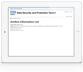 NHS Data Security and Protection toolkit
