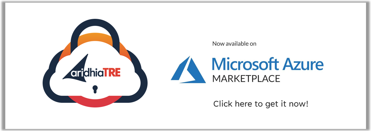 This button will take you to the Aridhia TRE listing on Azure Marketplace.