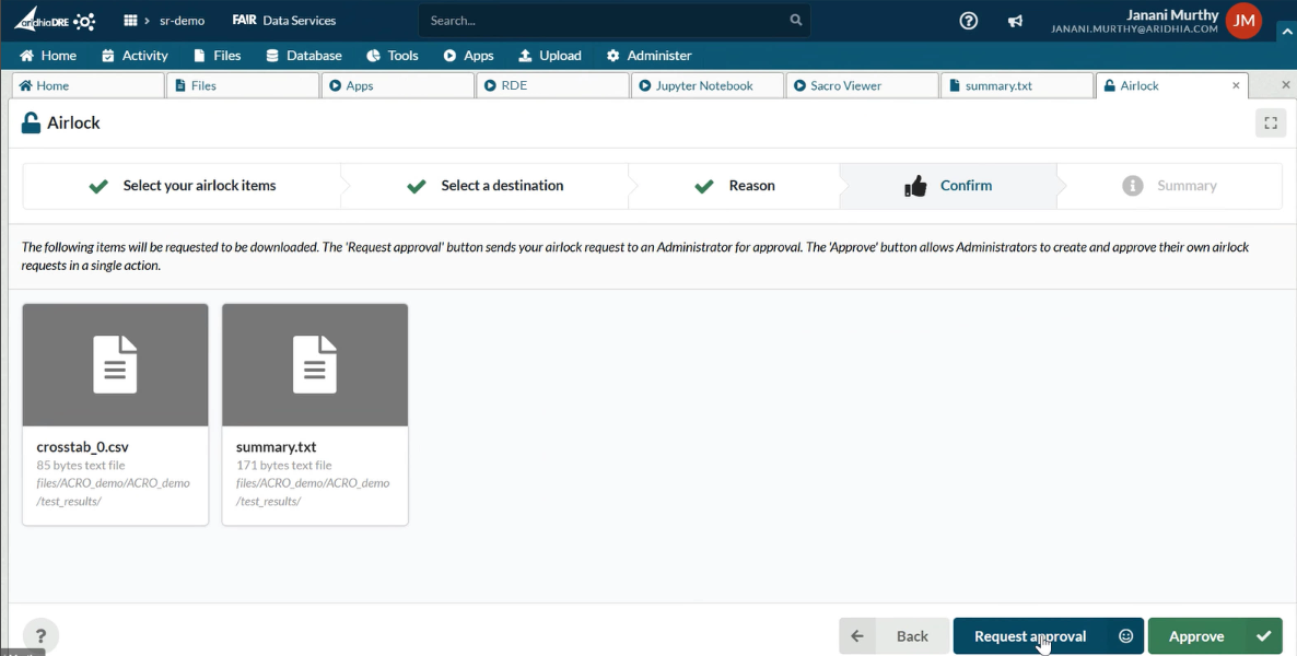 Secure Airlock Export