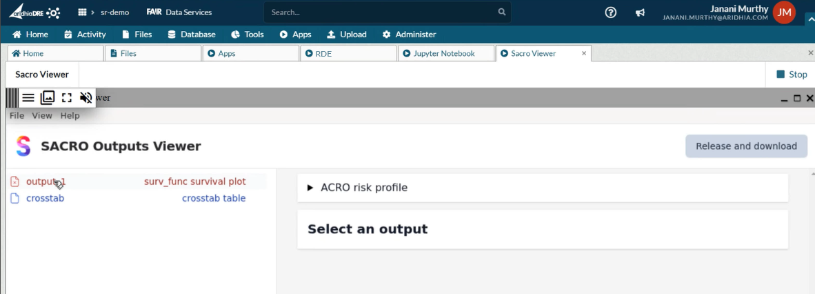 Reviewing Results in SACRO Viewer